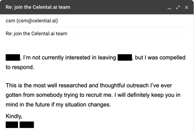 Passive candidate recruiting template