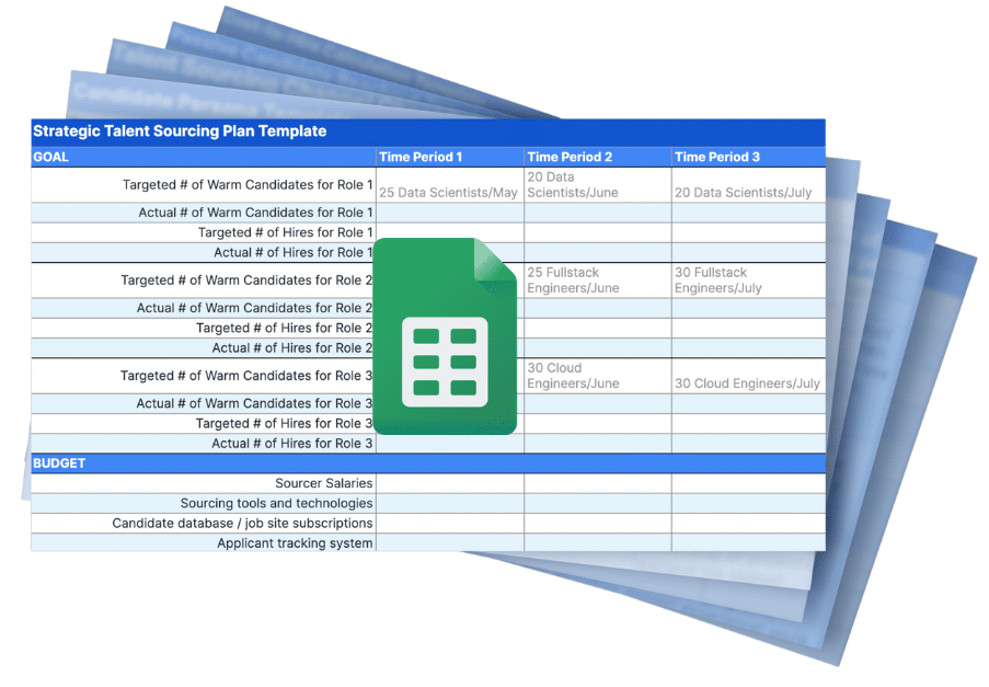 Talent sourcing template